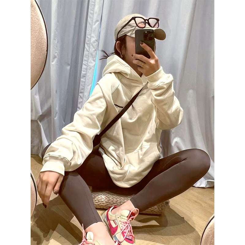 熱賣寬鬆連帽衛衣（杏色 M碼-XXXL碼）（下單後請聯絡客服確認發貨尺碼）