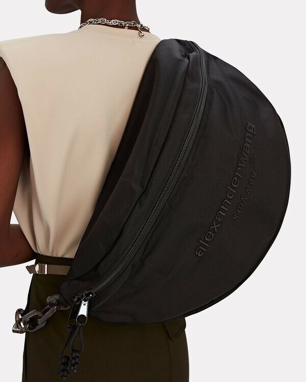 現貨5折 Alexander Wang 巨大款字體Logo尼龍鏈條腰包 Attica Gym Nylon Fanny Pack