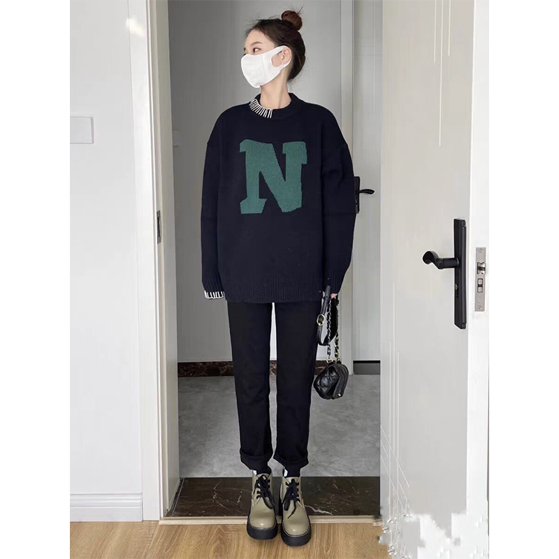 熱賣寬鬆圓領衛衣（黑色 S碼-XXL碼）（下單後請聯絡客服確認發貨尺碼）