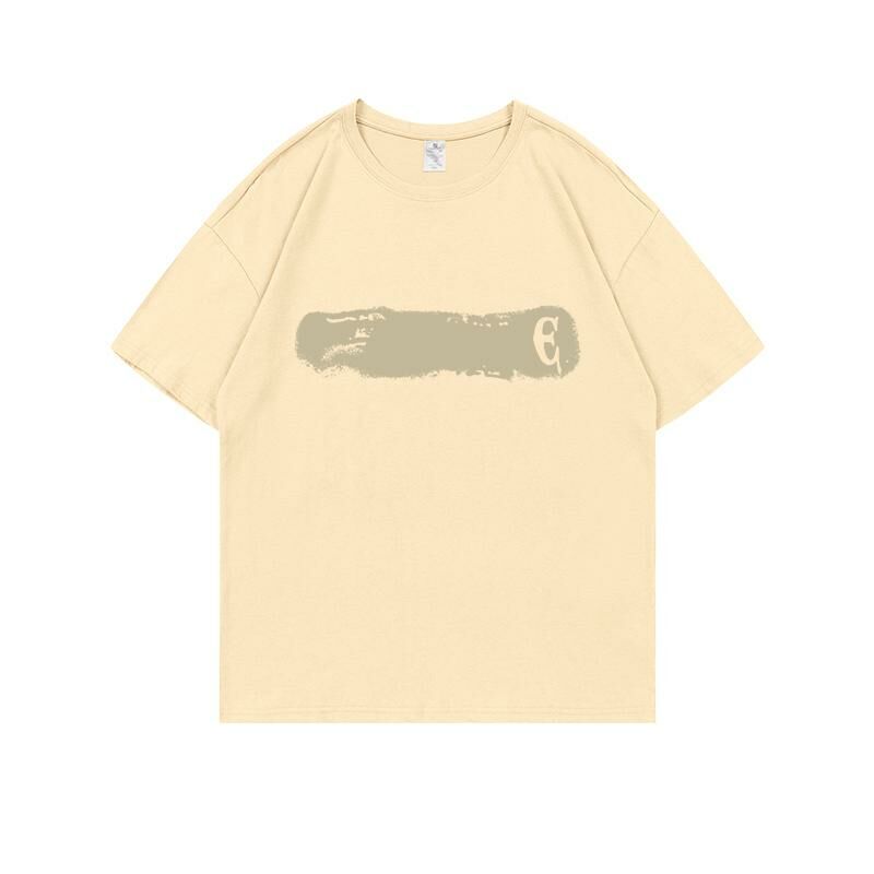 Loose short-sleeved T-shirt (S-4XL apricot) [Please contact customer service to confirm the shipping size after placing an order] 