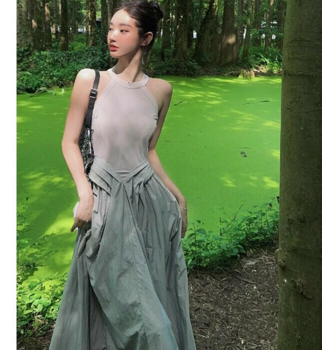 Hot Selling Sleeveless Pullover Skirt [Light Gray] Sizes [S-XL] [Please contact customer service to confirm the delivery size after placing the order]