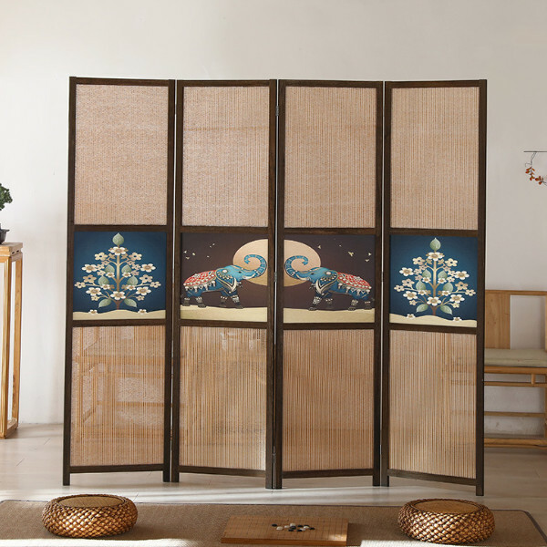 熱推木藝傢具(共4片) 辨公室屏風 玄關分隔 客廳屏風【圖案3】共4片 180x45cmx4片