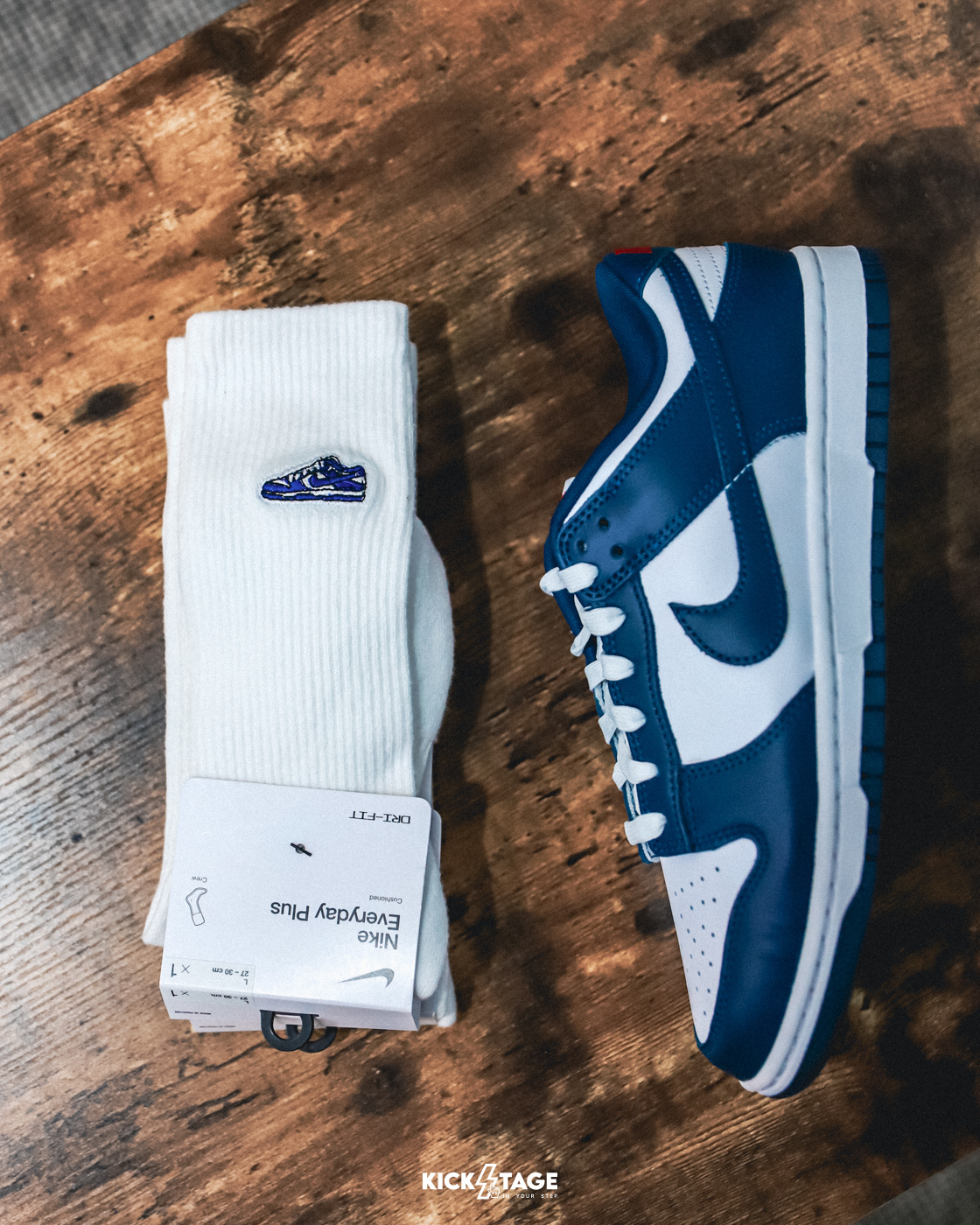 NIKE EVERYDAY PLUS CUSH CREW SOCKS 白色 DUNK 刺繡 長襪 中筒襪【FQ0326-100】