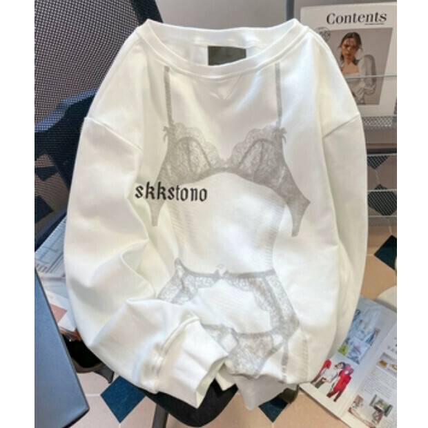 熱賣圓領衛衣【白色】尺碼【M碼—2XL碼】【下單後請聯絡客服確認發貨尺碼】
