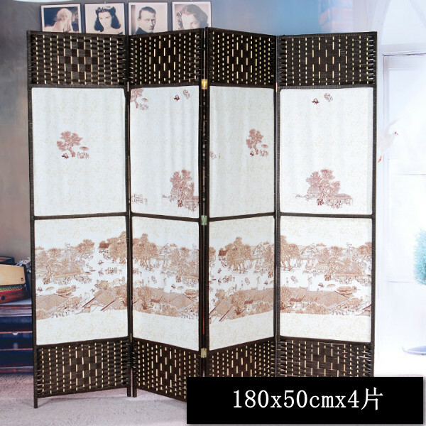 熱推木藝傢具(共4片) 辨公室屏風 玄關分隔 客廳屏風【圖案16】共4片 180x50cmx4片【雙面圖】