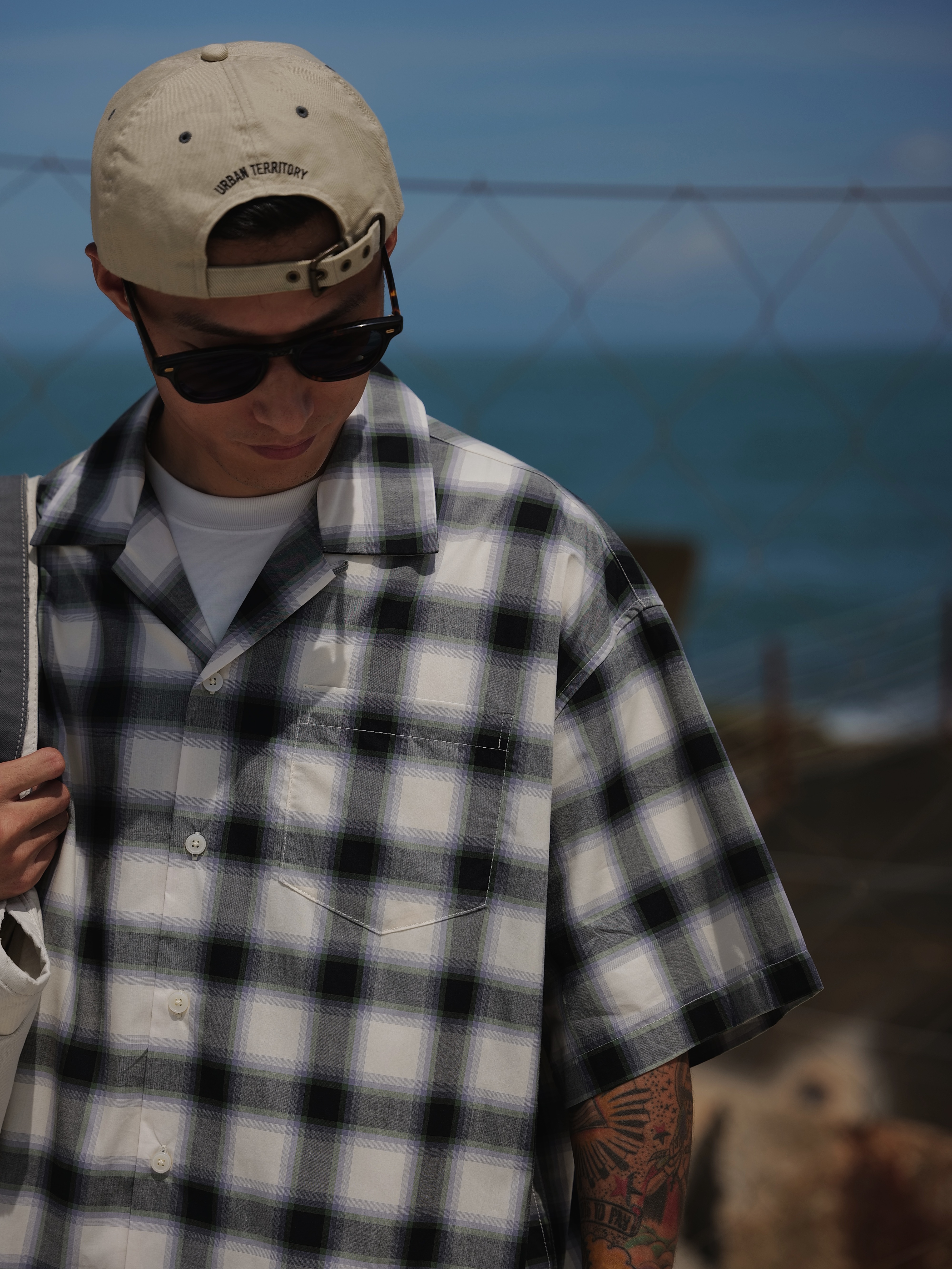 #預購 UNBENT 日系休閒 漸變格子襯衫 兩色