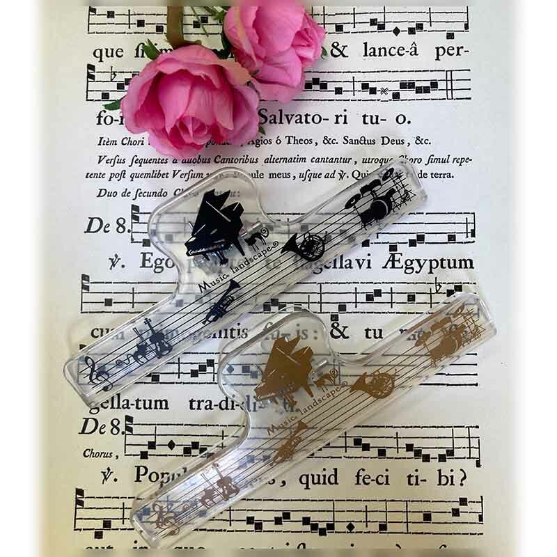 樂譜長夾 - 透明黑