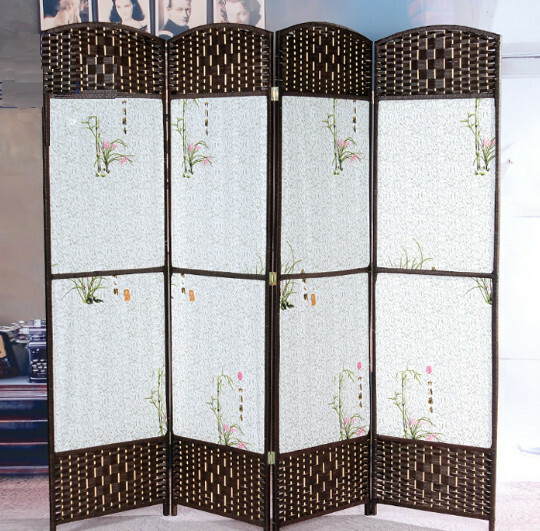 熱推木藝傢具(共4片) 辨公室屏風 玄關分隔 客廳屏風【圖案21】共4片 180x50cmx4片【雙面圖】