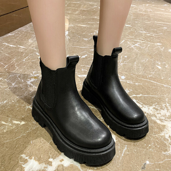 熱賣百搭彈力短靴【黑色】【35-40碼】（下單後請聯絡客服確認發貨尺碼）