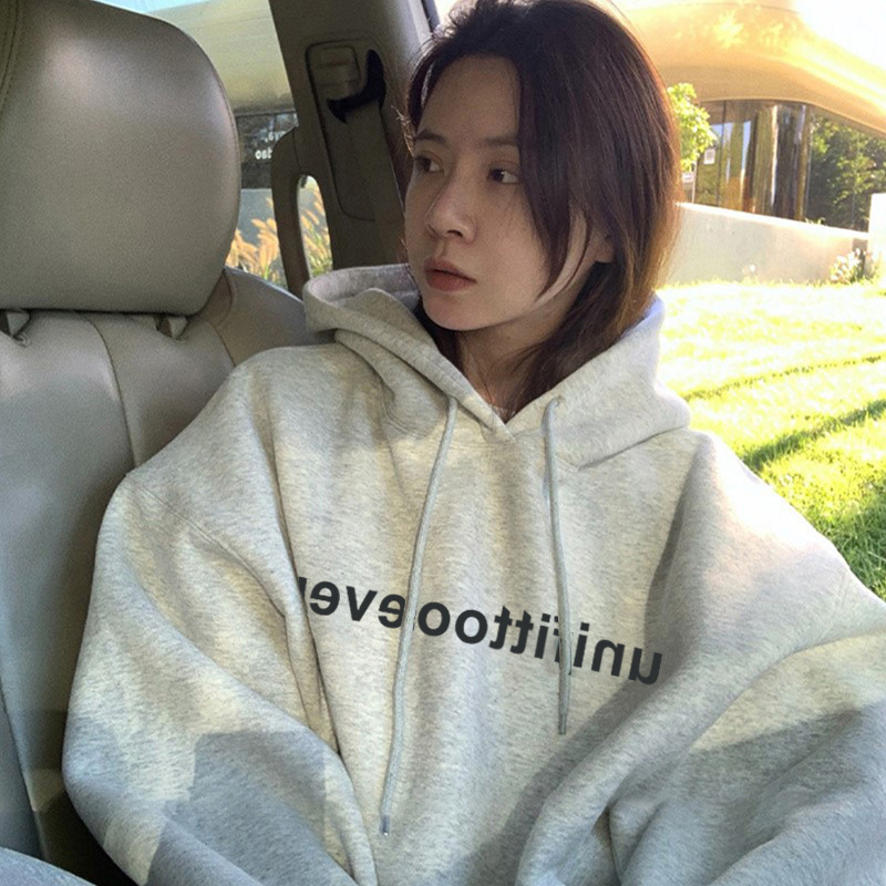 熱賣寬鬆連帽衛衣（灰色 S碼-XXXL碼）（下單後請聯絡客服確認發貨尺碼）