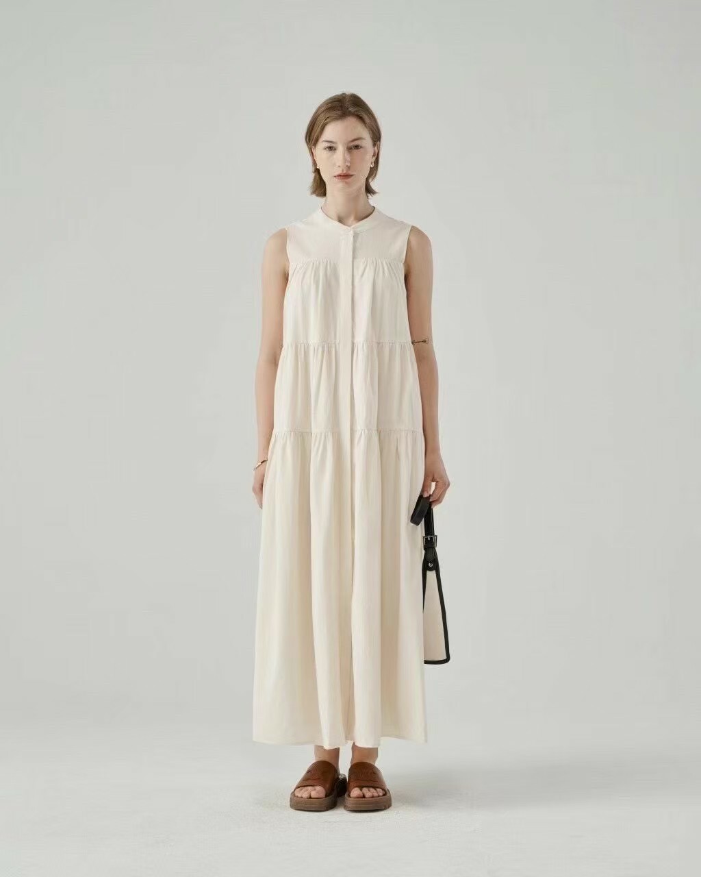 薄荷島戀人純棉質感洋裝