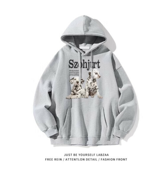 熱賣連帽衛衣【M-3XL】【淺灰色】(下單後聯絡客服確認發貨尺碼) 