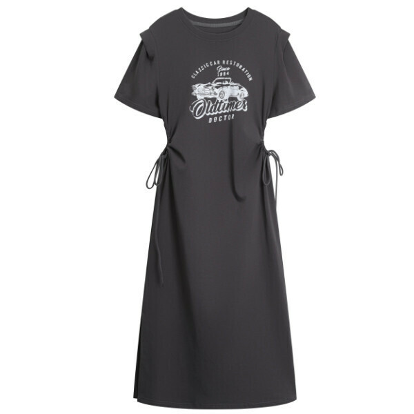 Hot selling hollow long dress (grey) (S-L size) (contact customer service after placing the order to confirm the delivery size)