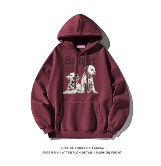 熱賣連帽衛衣【M-3XL】【酒紅色】(下單後聯絡客服確認發貨尺碼) 