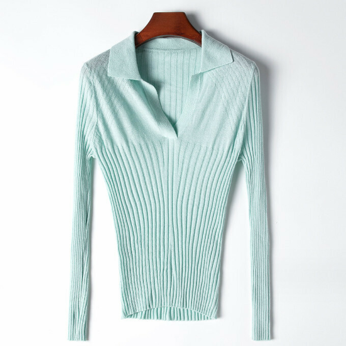 Hot selling pullover wool sweater (one size fits all) (lake green)