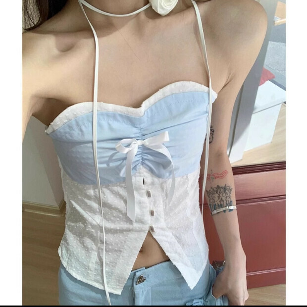 Hot selling vest suspenders [light blue] sizes [S to XL] [please contact customer service to confirm the delivery size after placing the order]
