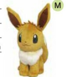 日本Pokemon毛公仔(伊貝)(M) (非日本製)