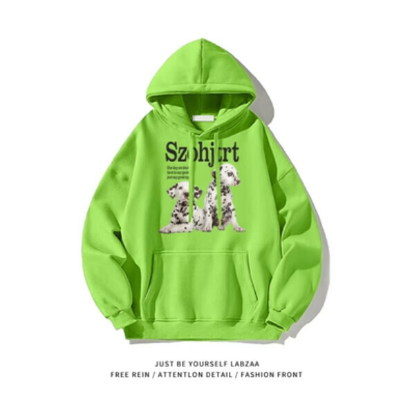 爆款連帽衛衣【M-3XL】【螢光綠】(下單後聯絡客服確認發貨尺碼) 