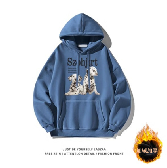 爆款連帽衛衣【M-3XL】【深藍色-加絨加厚】(下單後聯絡客服確認發貨尺碼) 