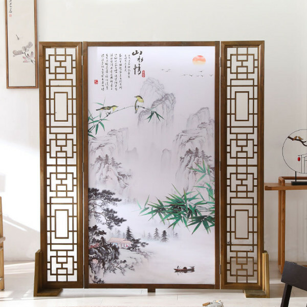 熱推木藝傢具 辨公室屏風 玄關分隔 客廳屏風【圖案1】180x200cm