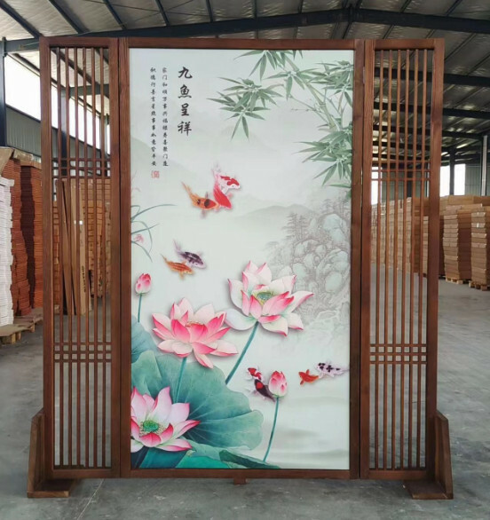 熱推木藝傢具 辨公室屏風 玄關分隔 客廳屏風【圖案3】180x200cm