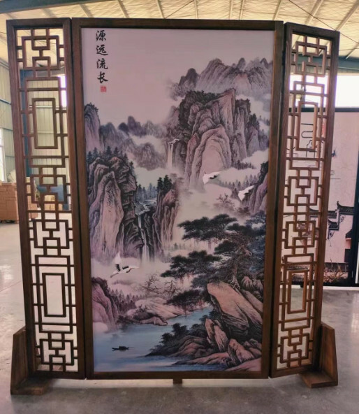 熱推木藝傢具 辨公室屏風 玄關分隔 客廳屏風【圖案4】180x200cm