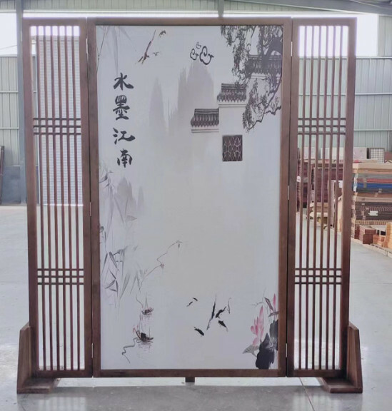 熱推木藝傢具 辨公室屏風 玄關分隔 客廳屏風【圖案6】180x200cm