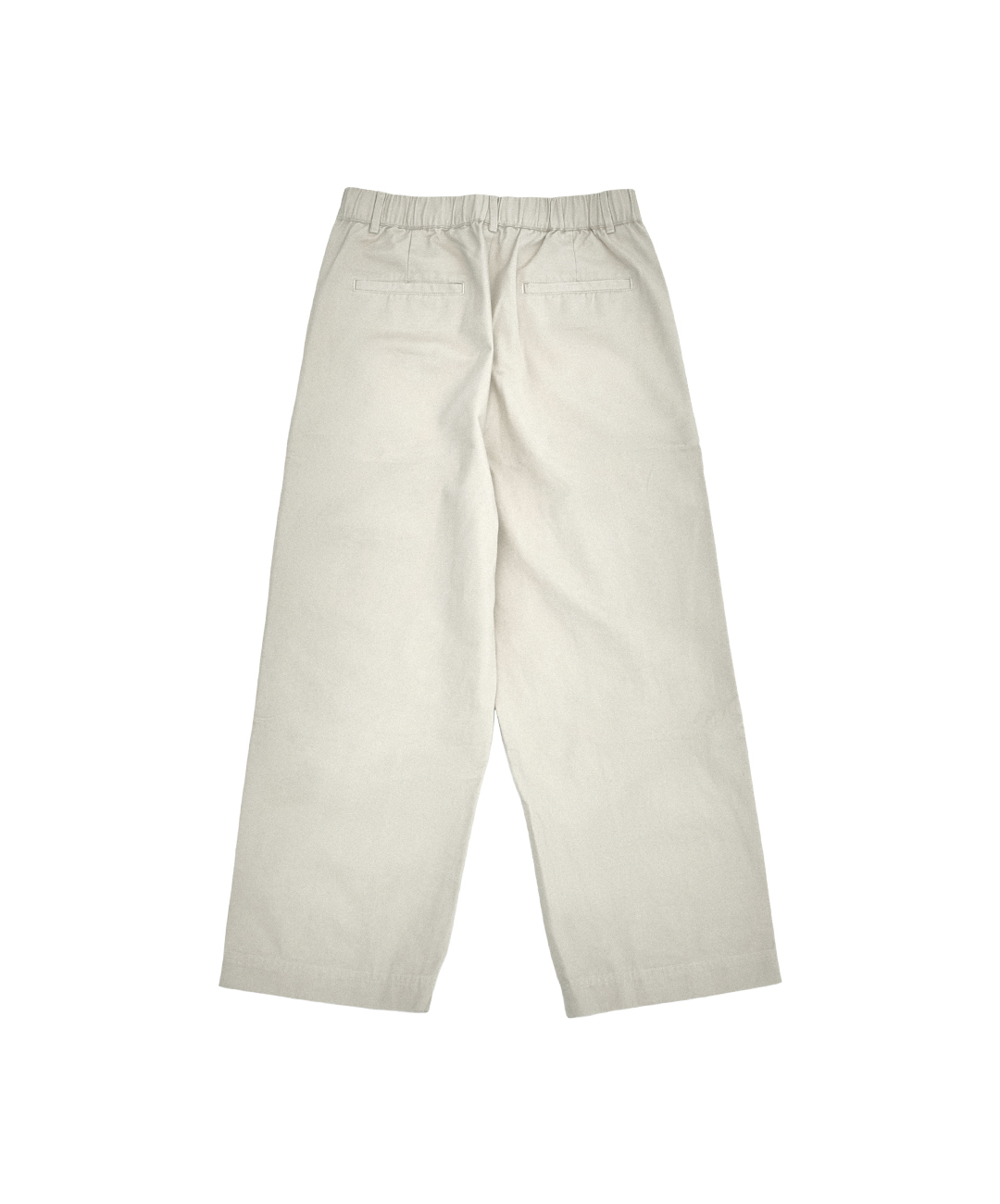 pip / 前開衩直筒斜紋長褲