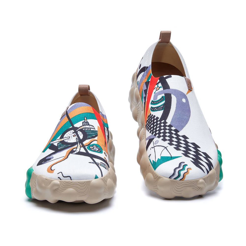 【 Uin 】西班牙原創設計 | 康定斯基-小世界1 托萊多6 女鞋 彩繪鞋 休閒鞋 懶人鞋