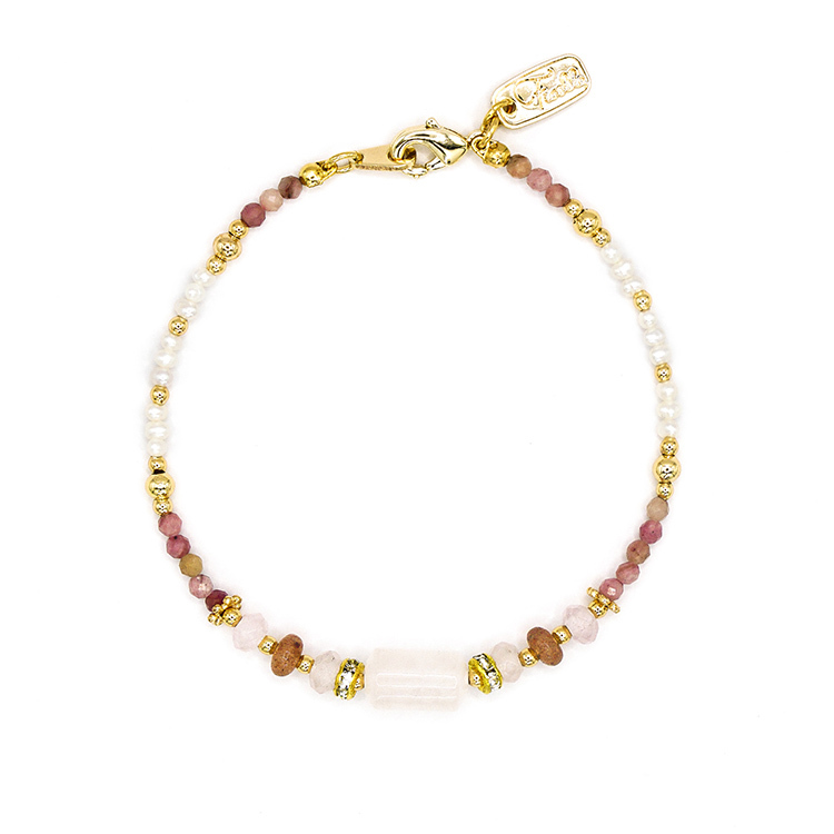 《官網限定》｜桃花｜夕夏微風 – 粉晶 – 手鍊