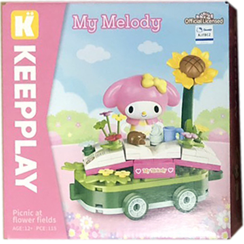 《 Qman 啟蒙積木 》  三麗鷗 花車遊行系列 美樂蒂