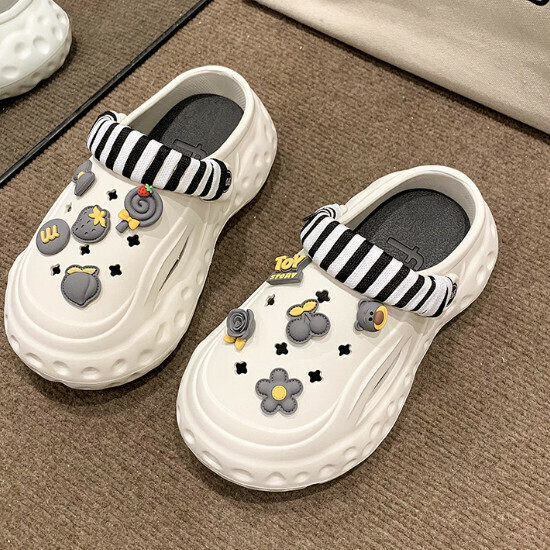 熱賣綁帶洞洞拖鞋【白色】【36-40碼】（下單後請聯絡客服確認發貨尺碼）