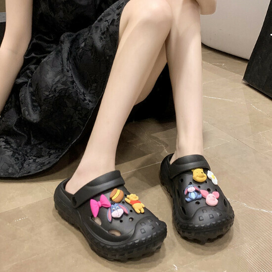 熱賣沙灘洞洞拖鞋【黑色】【36-40碼】（下單後請聯絡客服確認發貨尺碼）