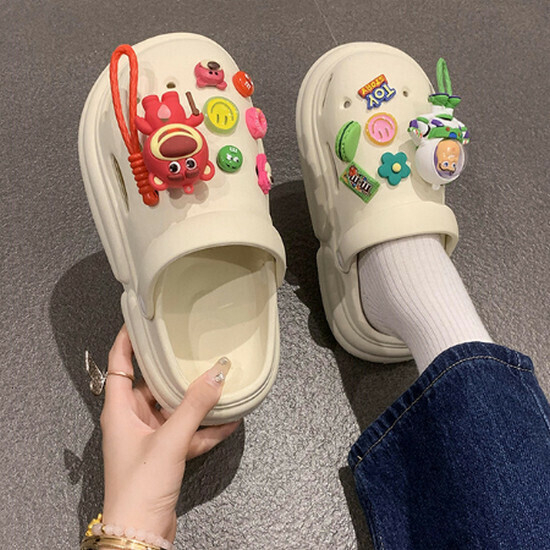 熱賣厚底洞洞拖鞋【白色】【35-40碼】（下單後請聯絡客服確認發貨尺碼）