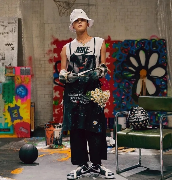 PEACEMINUSONE x Nike Air Force 1 "PMO" 權志龍 GD 聯名 小雛菊 反系鞋帶 黑色 AQ3692001