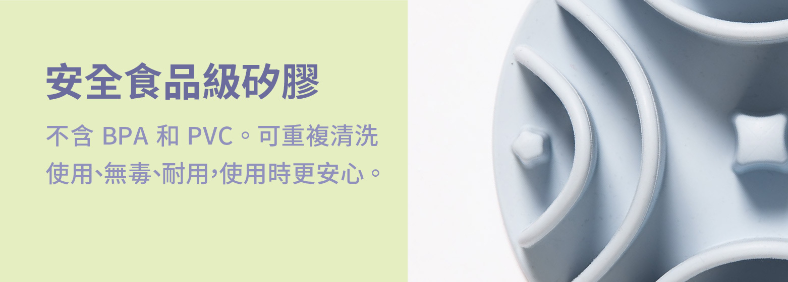 狗狗慢食碗可重複使用、無毒、耐極端溫度,幼犬也可使用更安心。