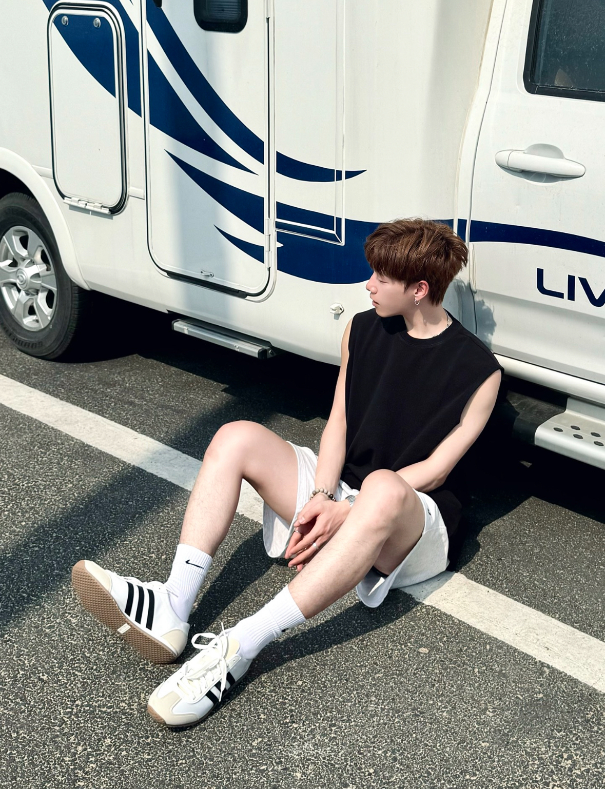 Adidas Neo VS JOG 2.0 白黑 復古 德訓鞋 JI2436/預購