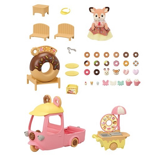 《 森林家族 》梅花鹿甜甜圈餐車組