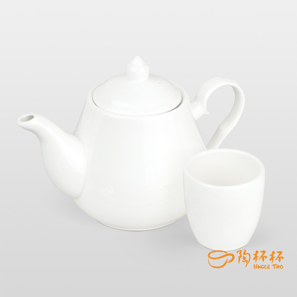 茶壺 茶杯 陶瓷 140/600/1000ml AS06-01 咖啡壺白瓷簡約【陶杯杯瓷器】餐具餐盤 碗盤杯筷 台灣現貨