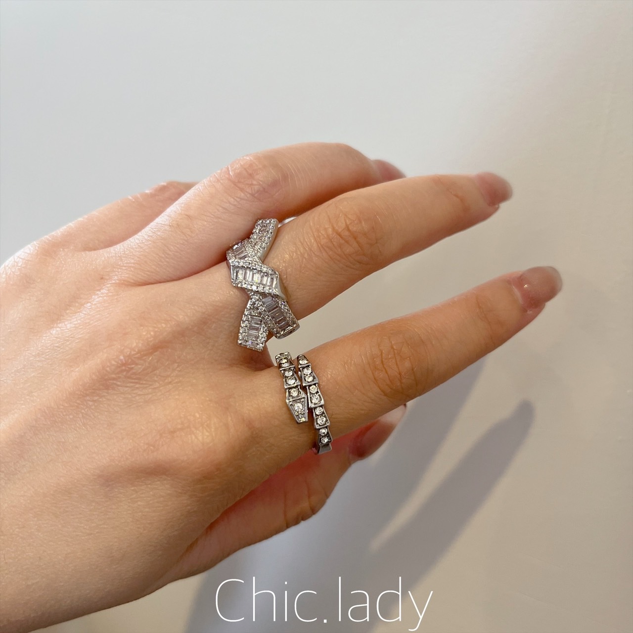 Ring |亮鑽蛇形戒