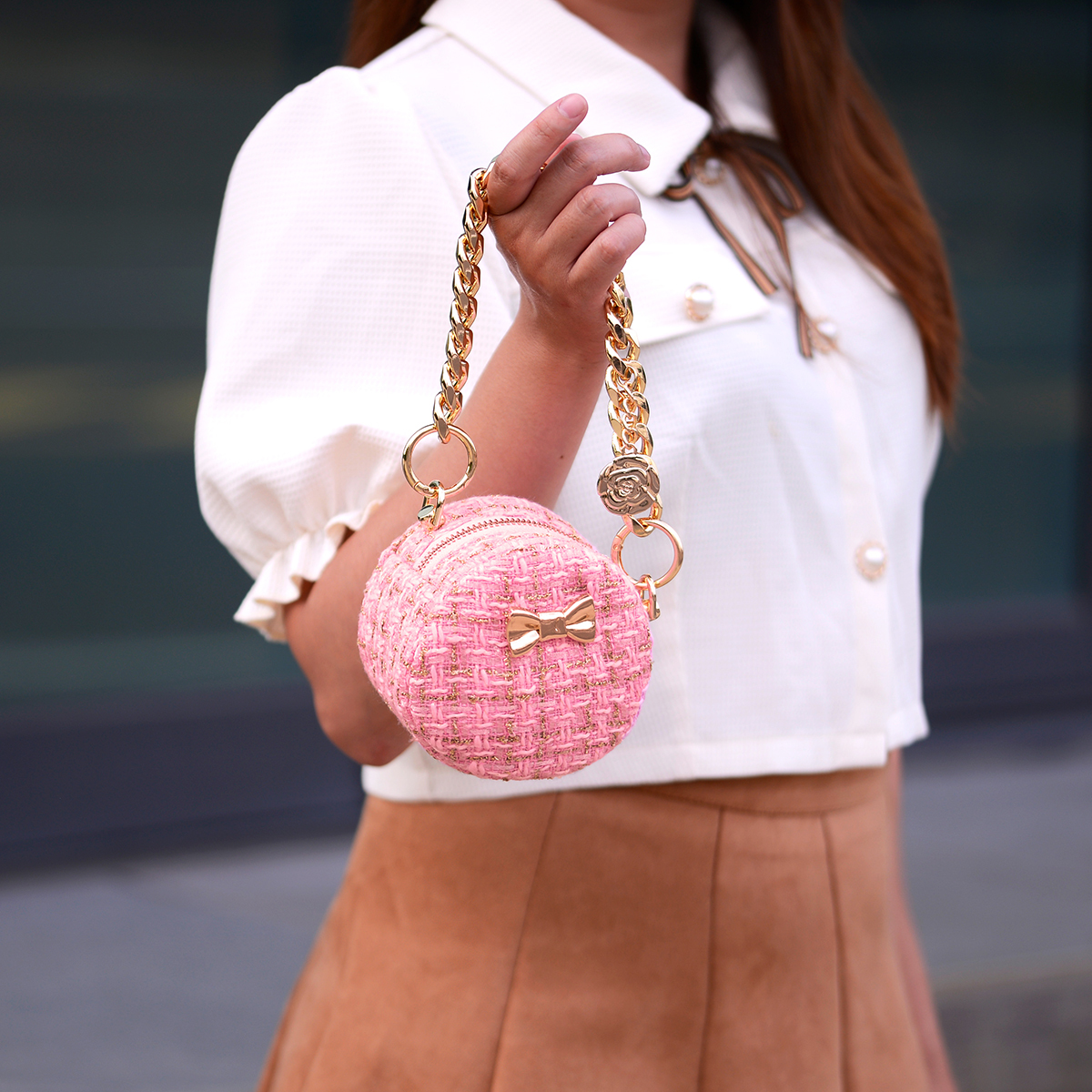 小香風毛尼布料(一尺)【贈小香迷你圓形收納包紙型】