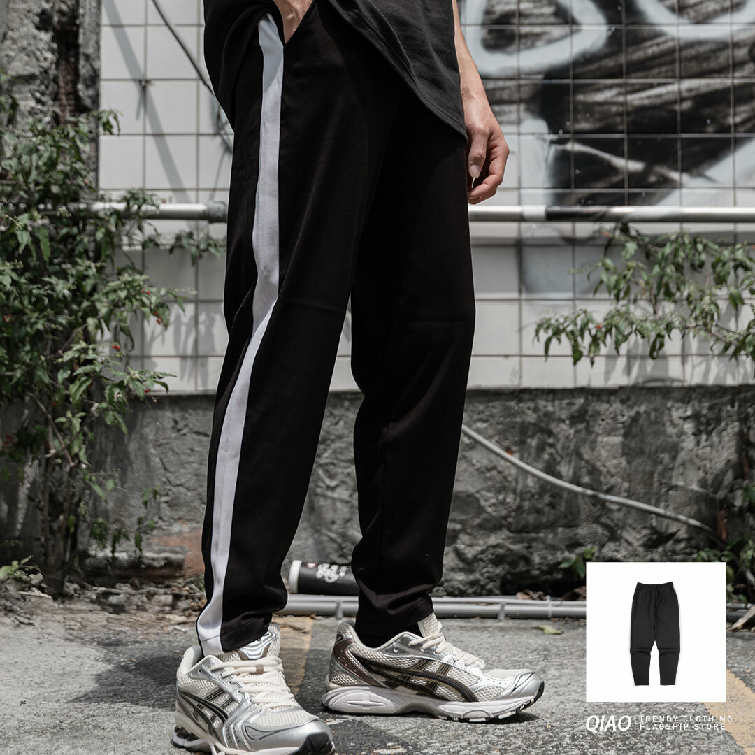 QIAO - 四季彈力單線褲