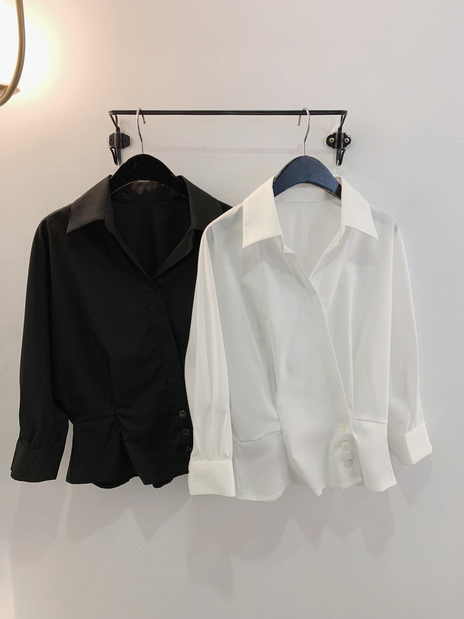 側三釦七分袖襯衫