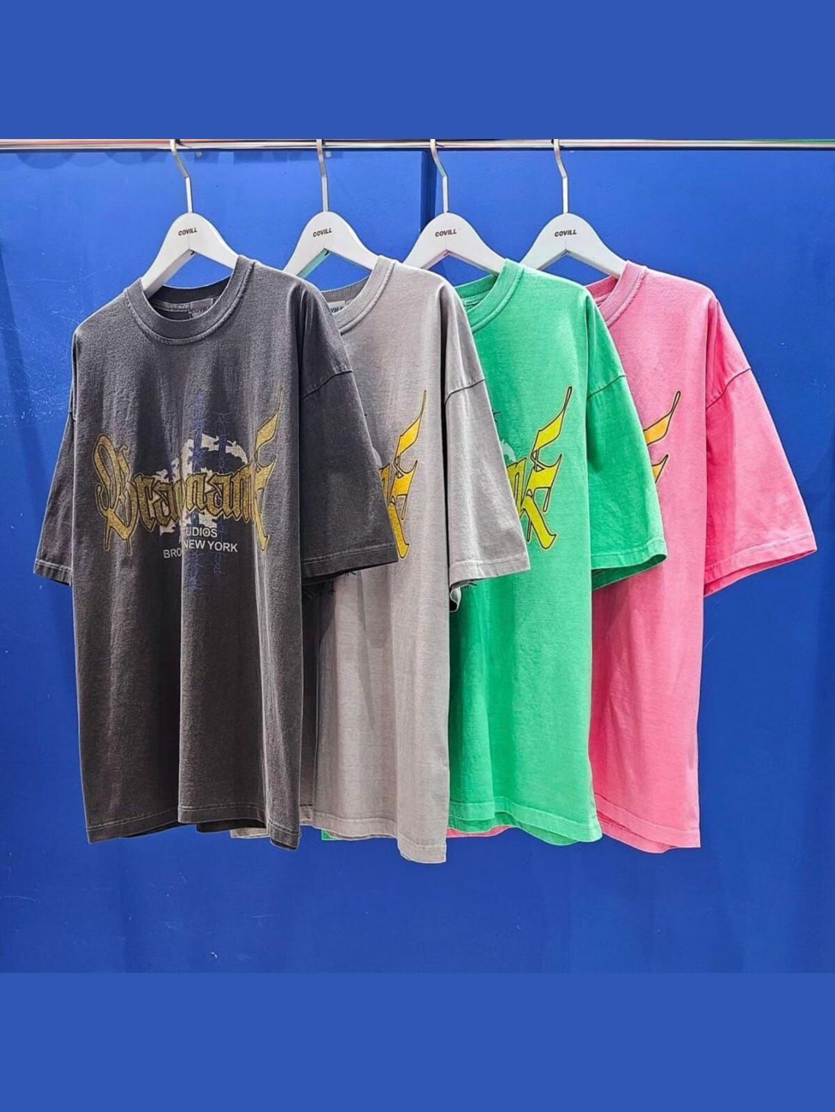 OverSize英文字短袖Tee  COVILL-105T