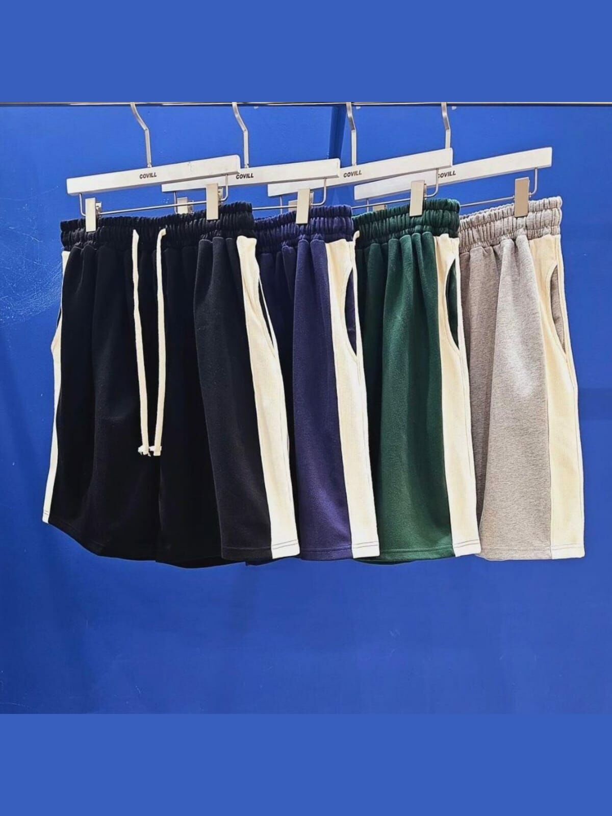 拼色棉質短褲 COVILL-106P