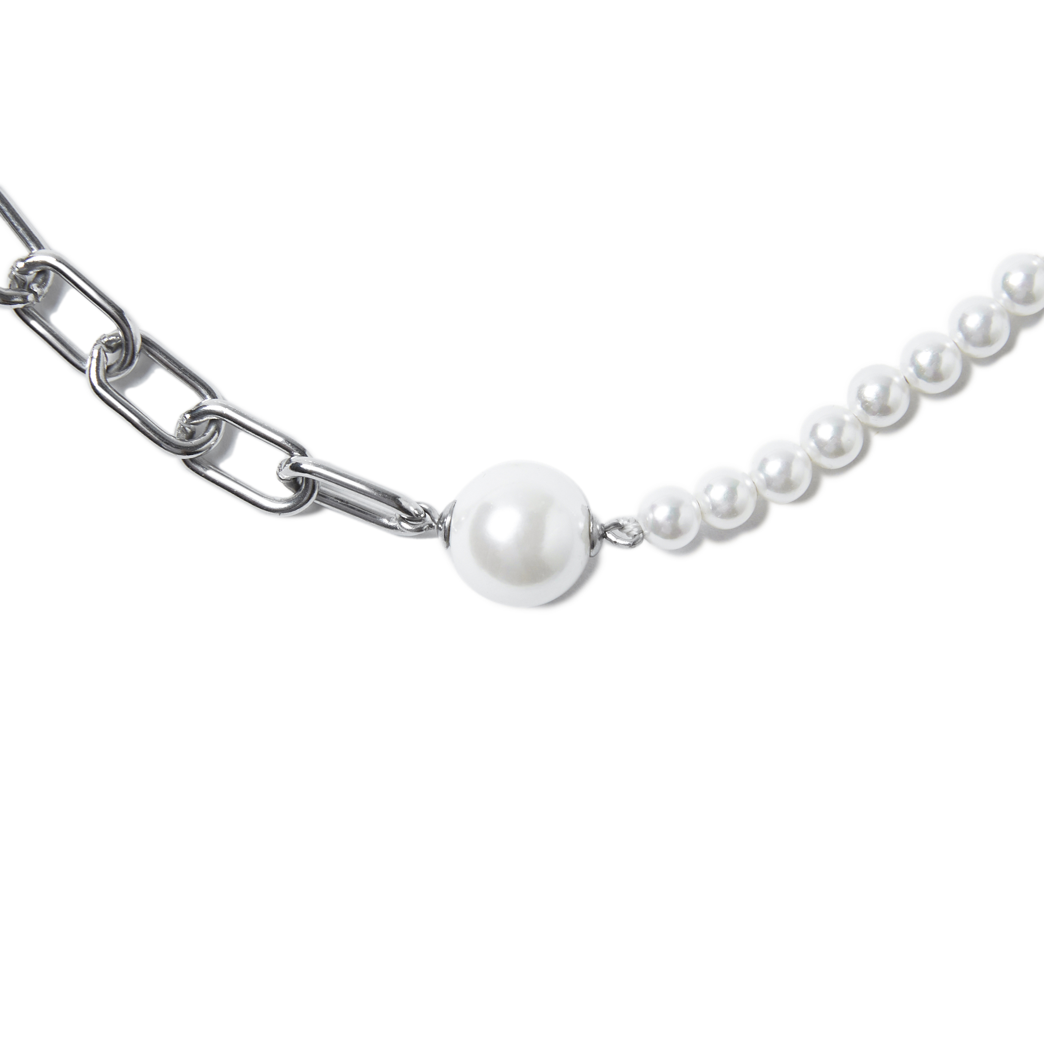 Fe3c  F Logo Pearl Necklace