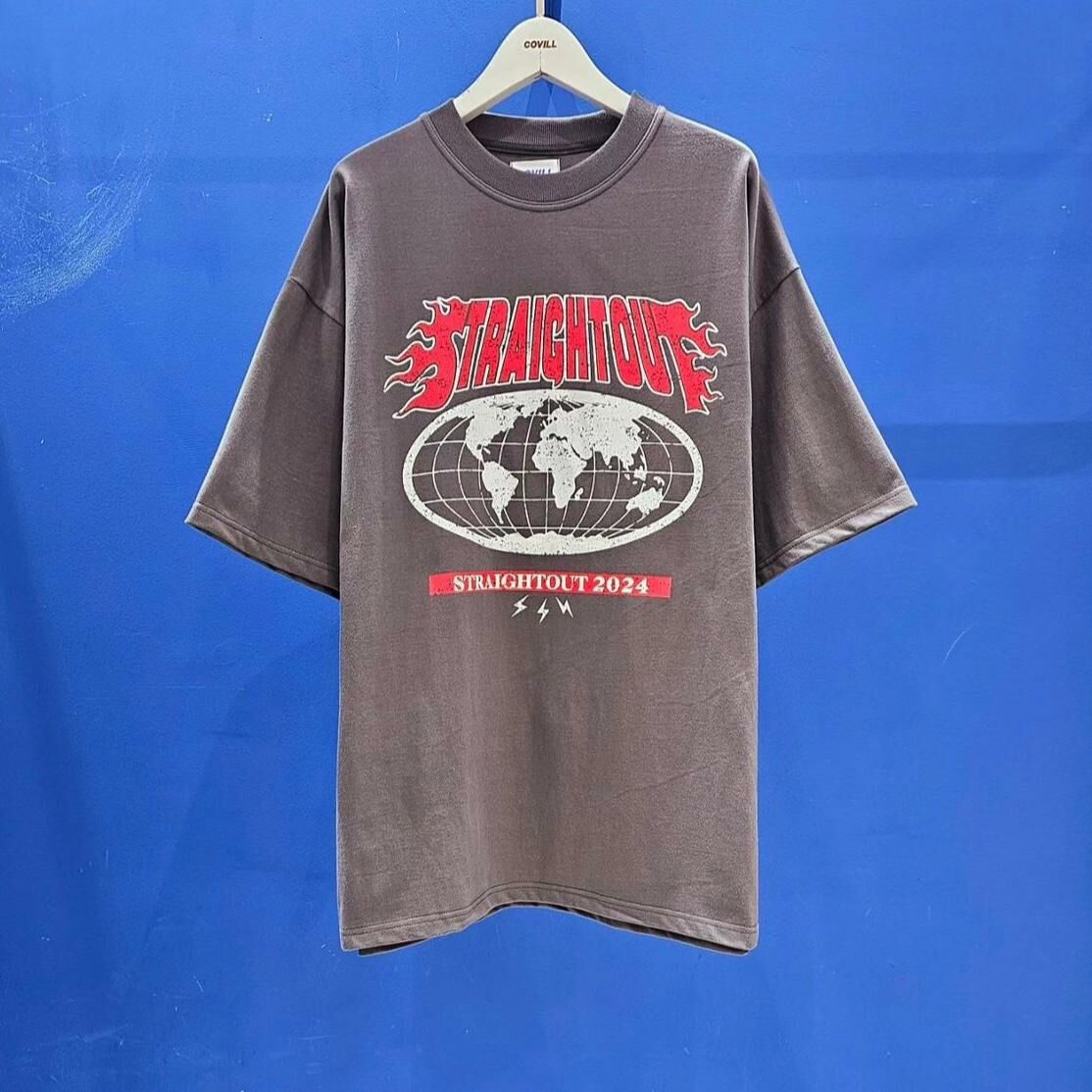 OverSize英文字圖案短袖Tee COVILL-110T