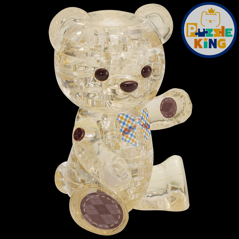 寶石熊-百合 (立體水晶)