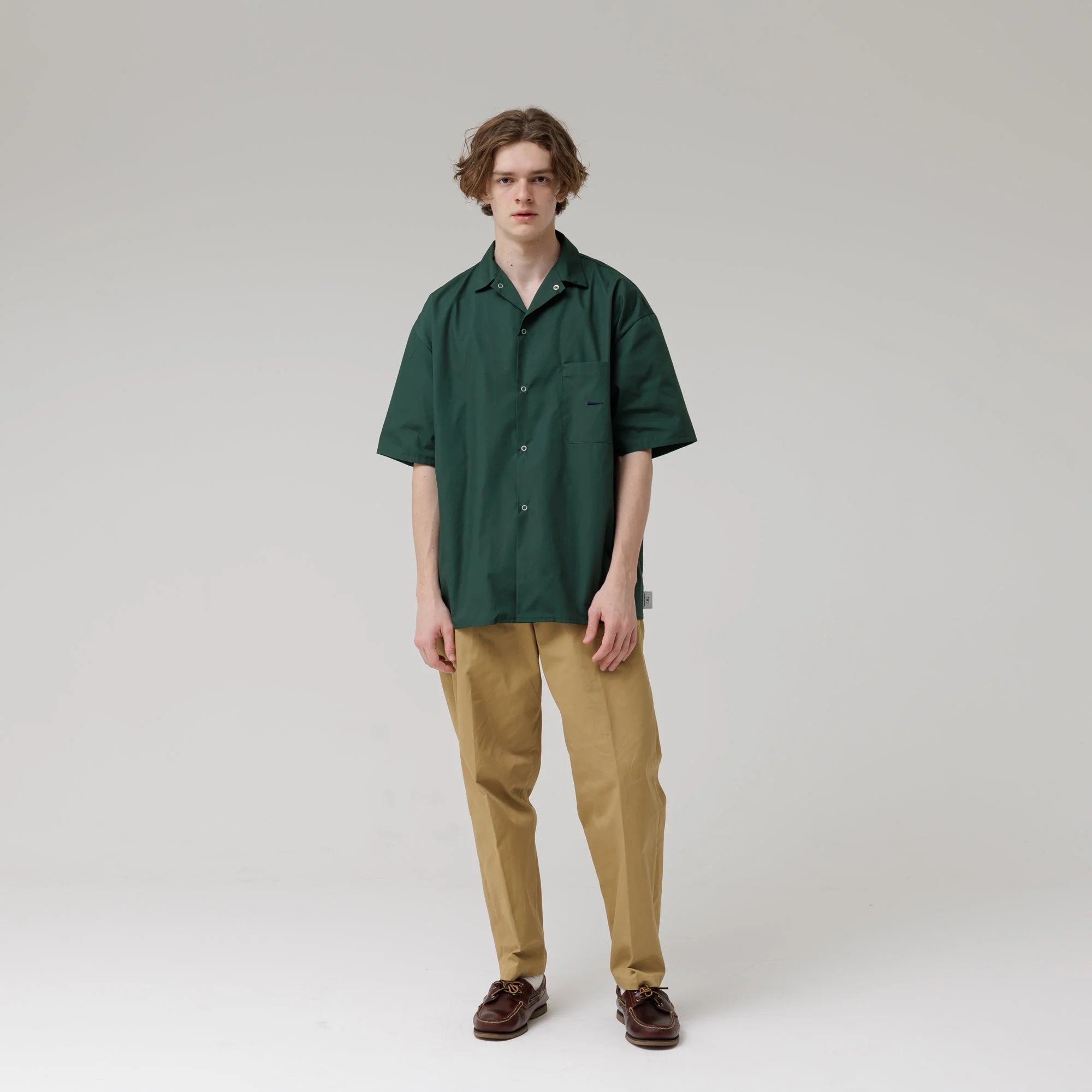 [現貨] DESCENDANT SS24 SOUS OPEN COLLAR SS SHIRT | GREEN