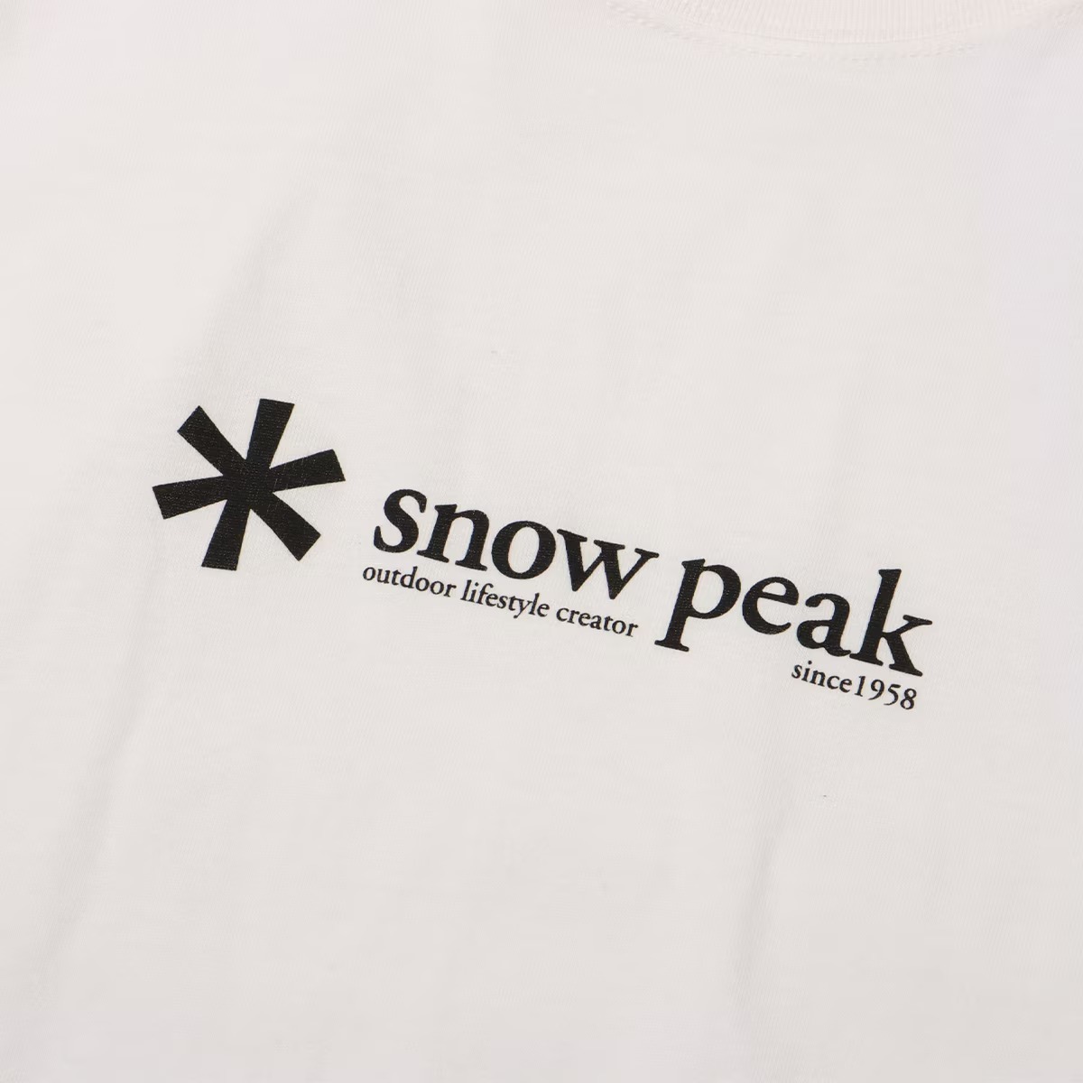 SNOW PEAK Soft Cotton Logo L/S T-Shirt